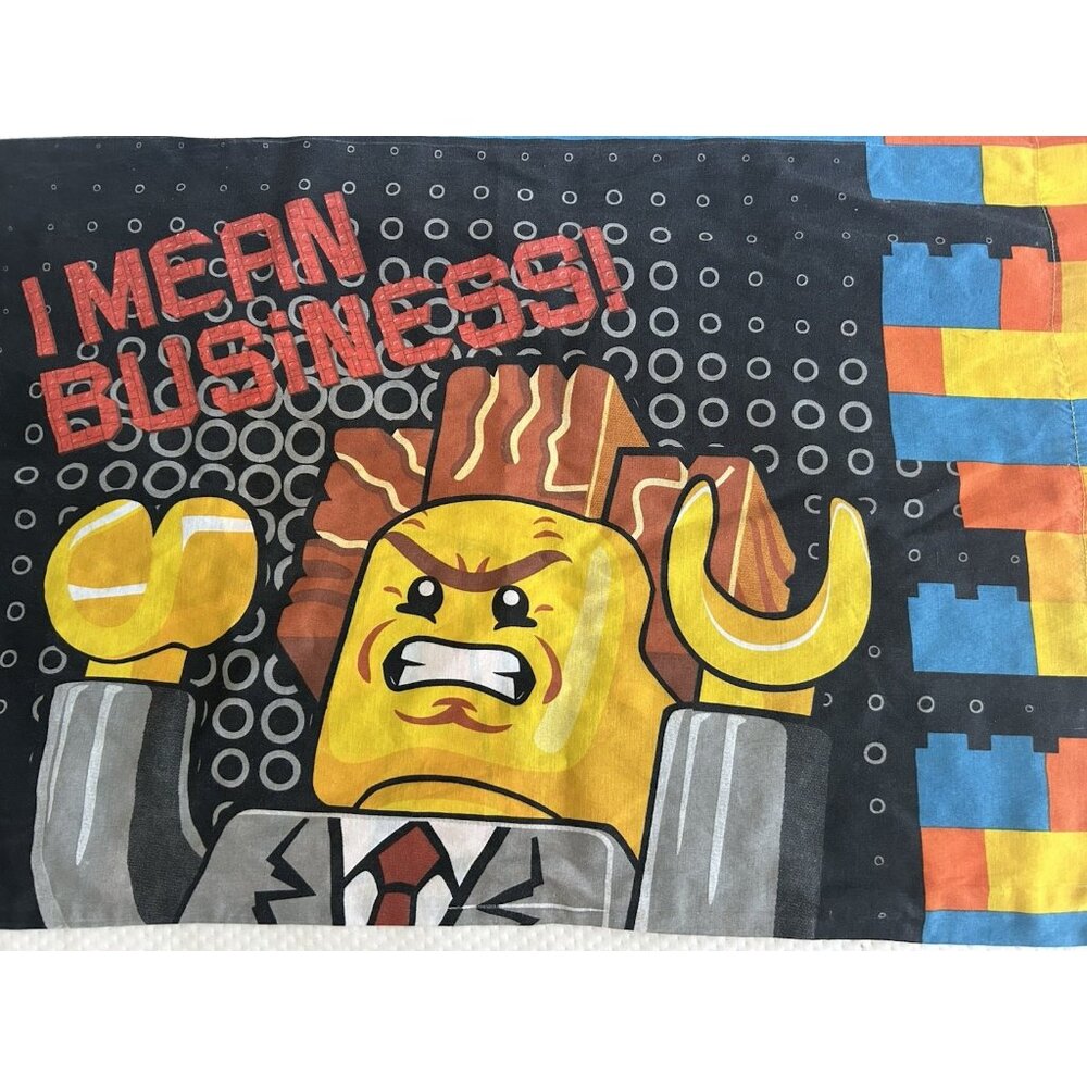 Lego Movie I Mean Business Standard Pillowcase Collectible
